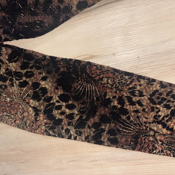 Vintage Conrad C Leopard Top with Gold Metallic Accents L/G - Picture 2 of 9